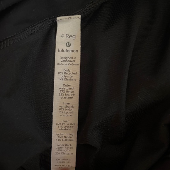 Women’s Size 4 Black Lu Lu Lemon Speed Ups. “Reg” - Picture 5 of 5